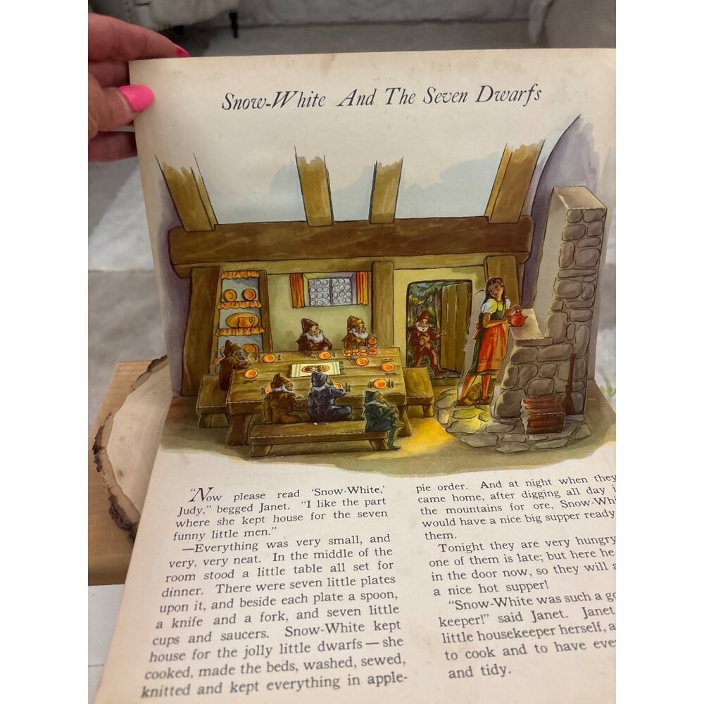 Vintage 1942 Jolly Jump-Ups Pop-Up Book Nursery StoriesMcLoughlin Bros Pop-Ups - Picture 5 of 14